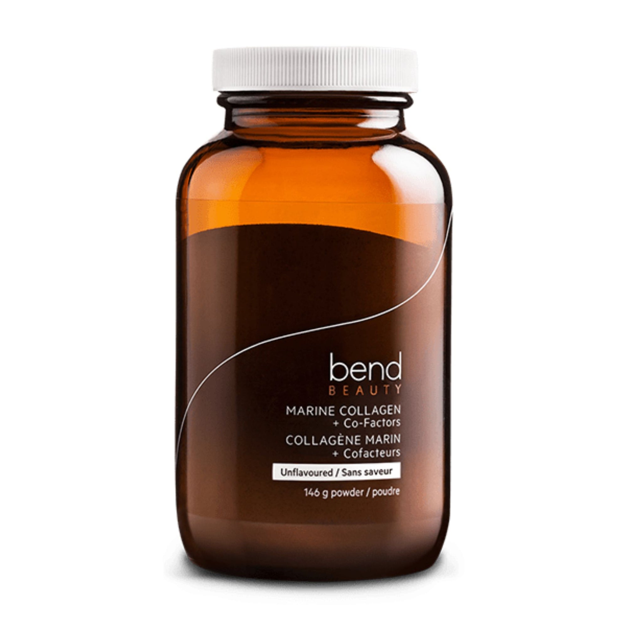 Image of Bend Beauty Marine Collagen + Co-Factors Unflavoured powder, a versatile supplement for skin, hair, and nail health, available at Fiddleheads Health and Nutrition.