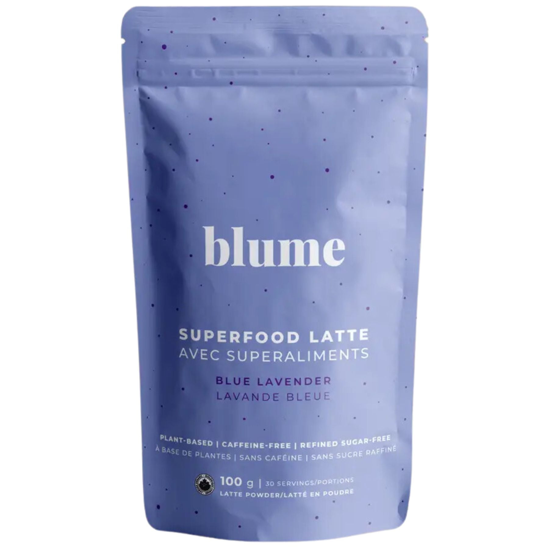 Blume Superfood Latte Blue Lavender Blend 100g - Fiddleheads Health and ...
