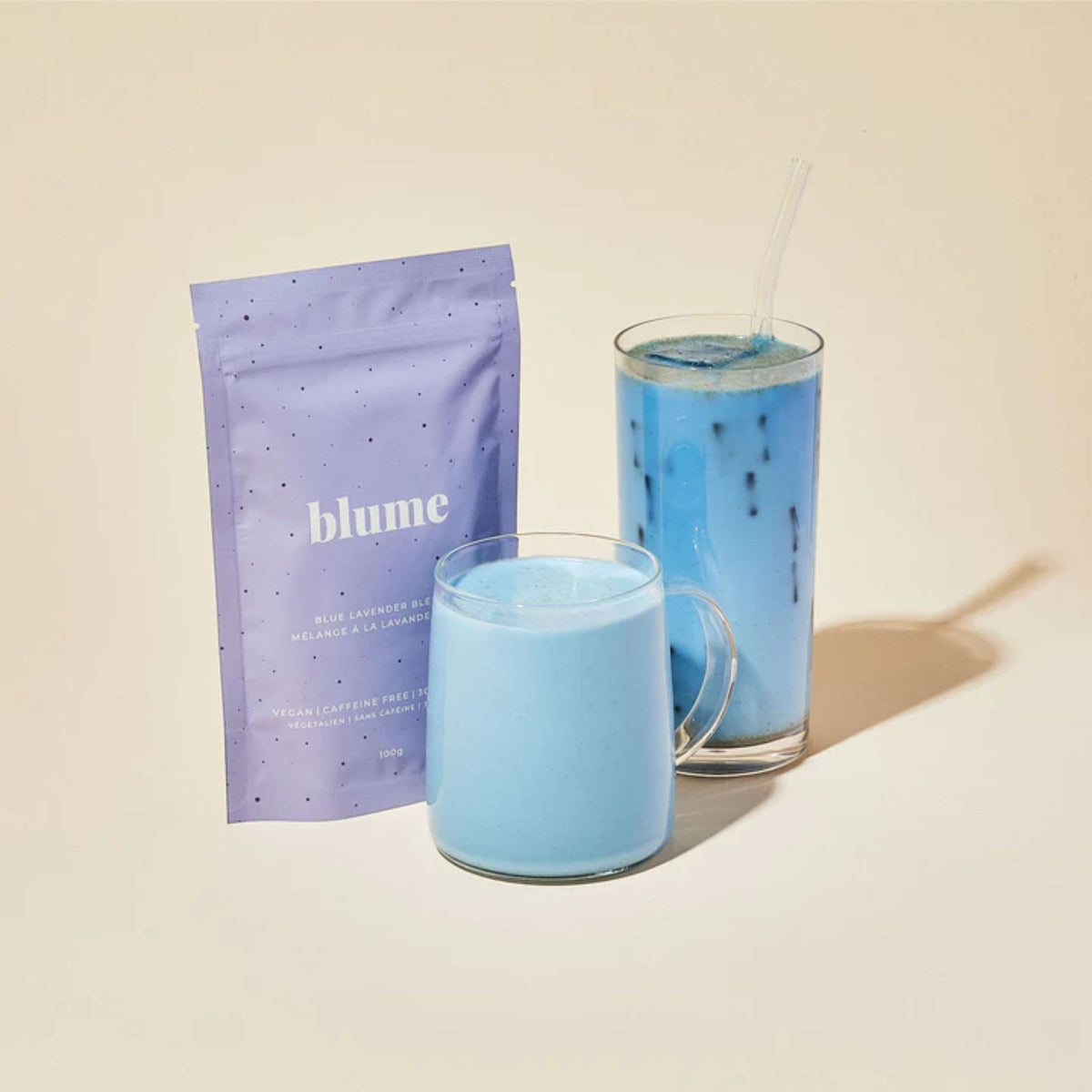 Blume Superfood Latte Powder Blue Lavender Blend 100g