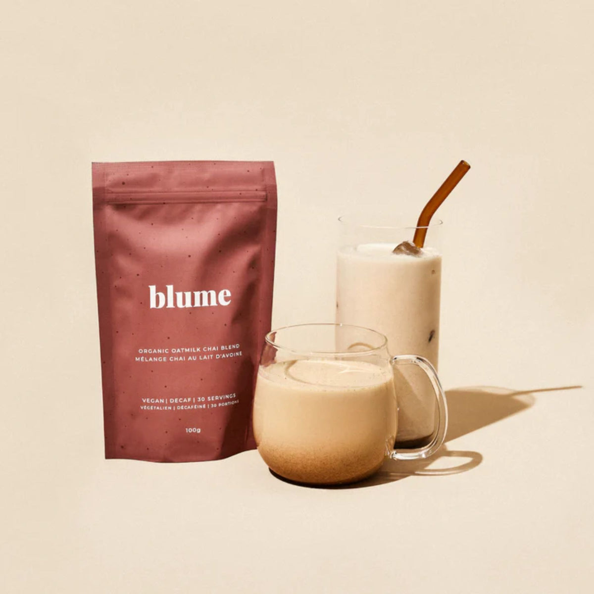 Blume Superfood Latte Powder Oat Milk Chai Blend 100g