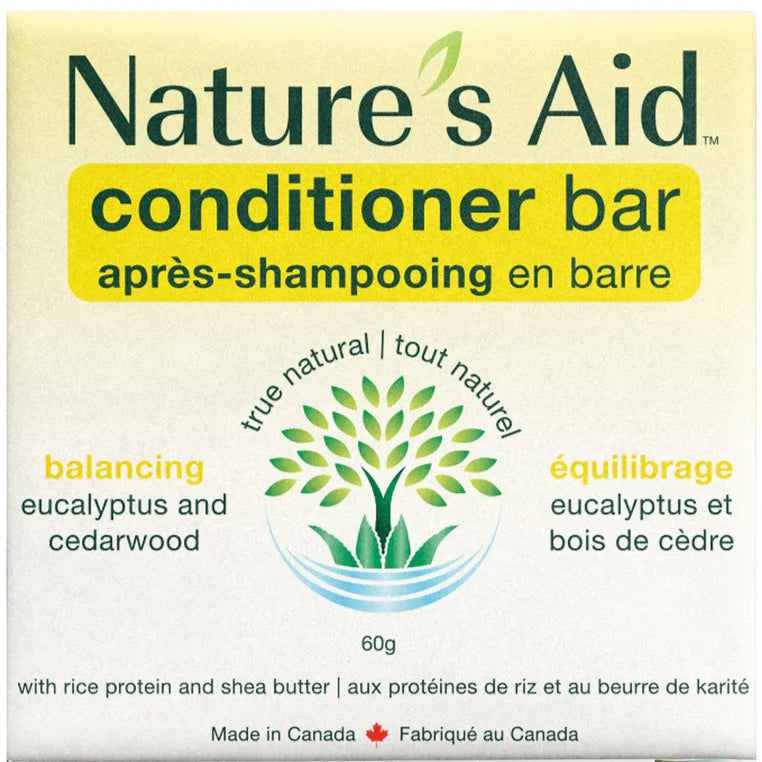 Nature's Aid Conditioner Bar 60g - Balancing Eucalyptus & Cedarwood