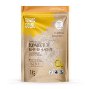 Image of Cuisine Soleil Organic Buckwheat Flour 1kg bag - new packaging, same product