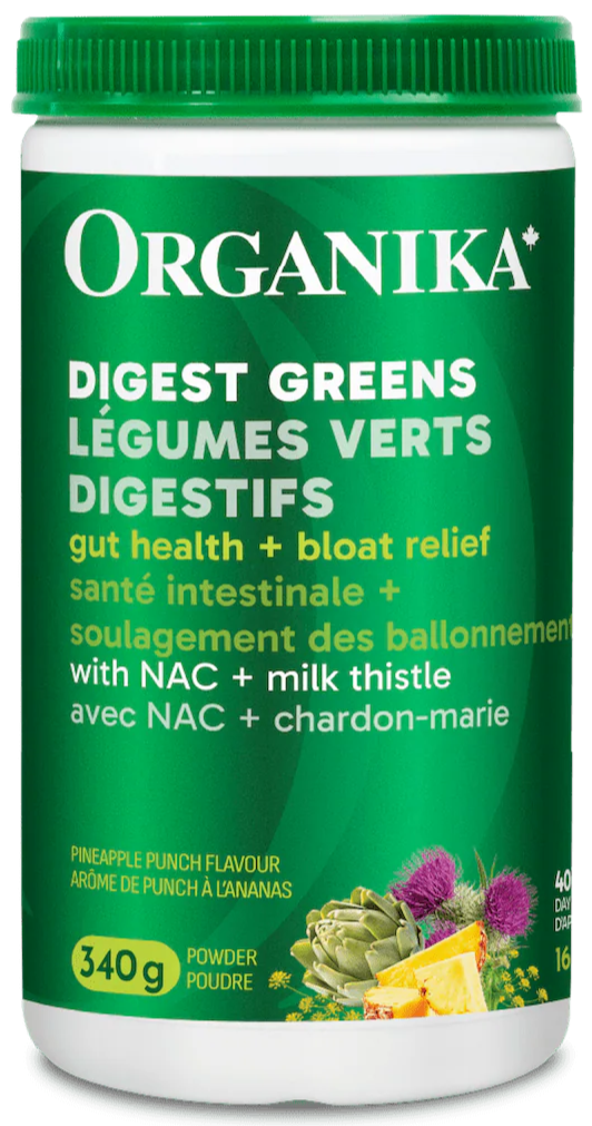 Organika Digest Greens Pineapple Fruit Punch - 340g