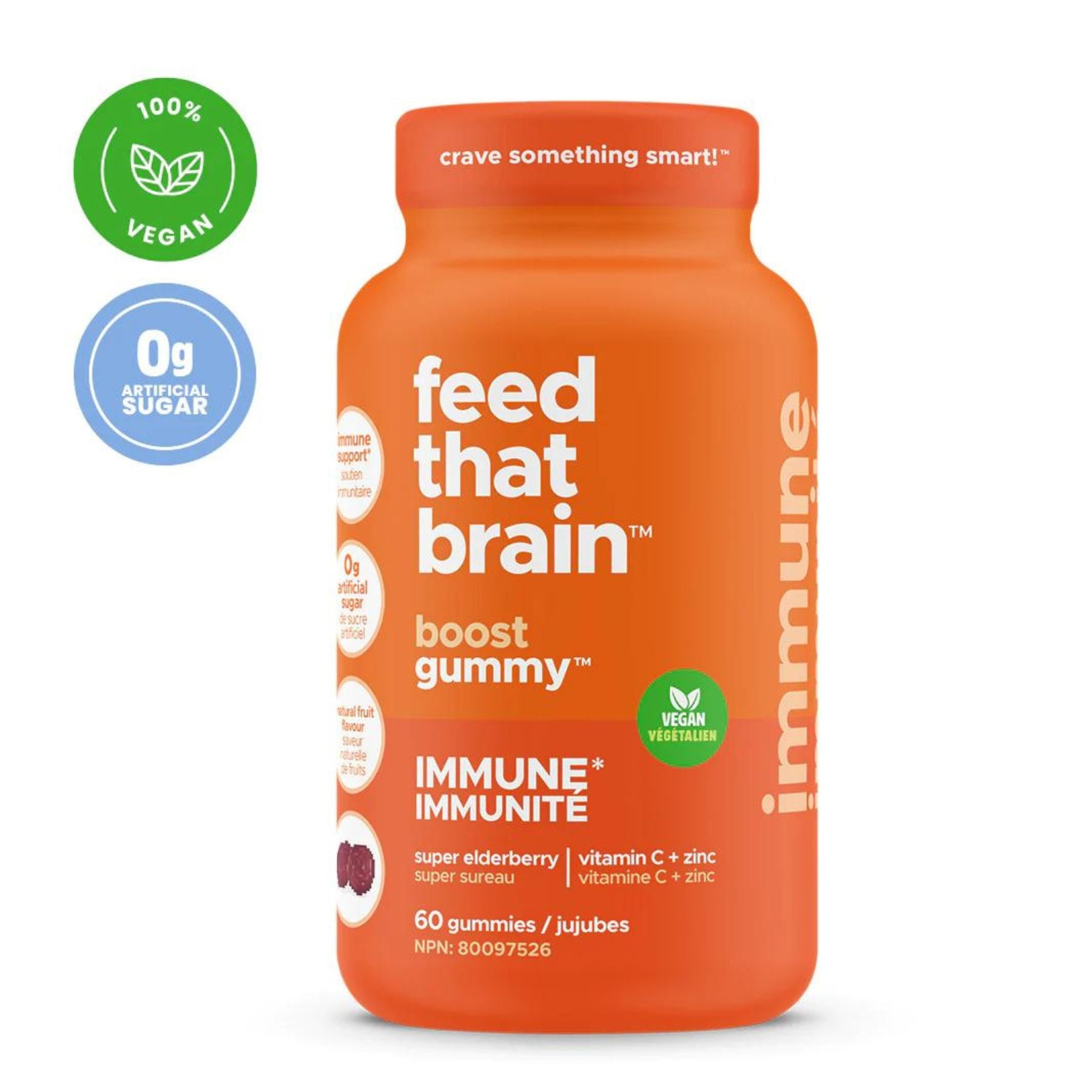 Feed that Brain Immune Vegan Boost Gummy 60s