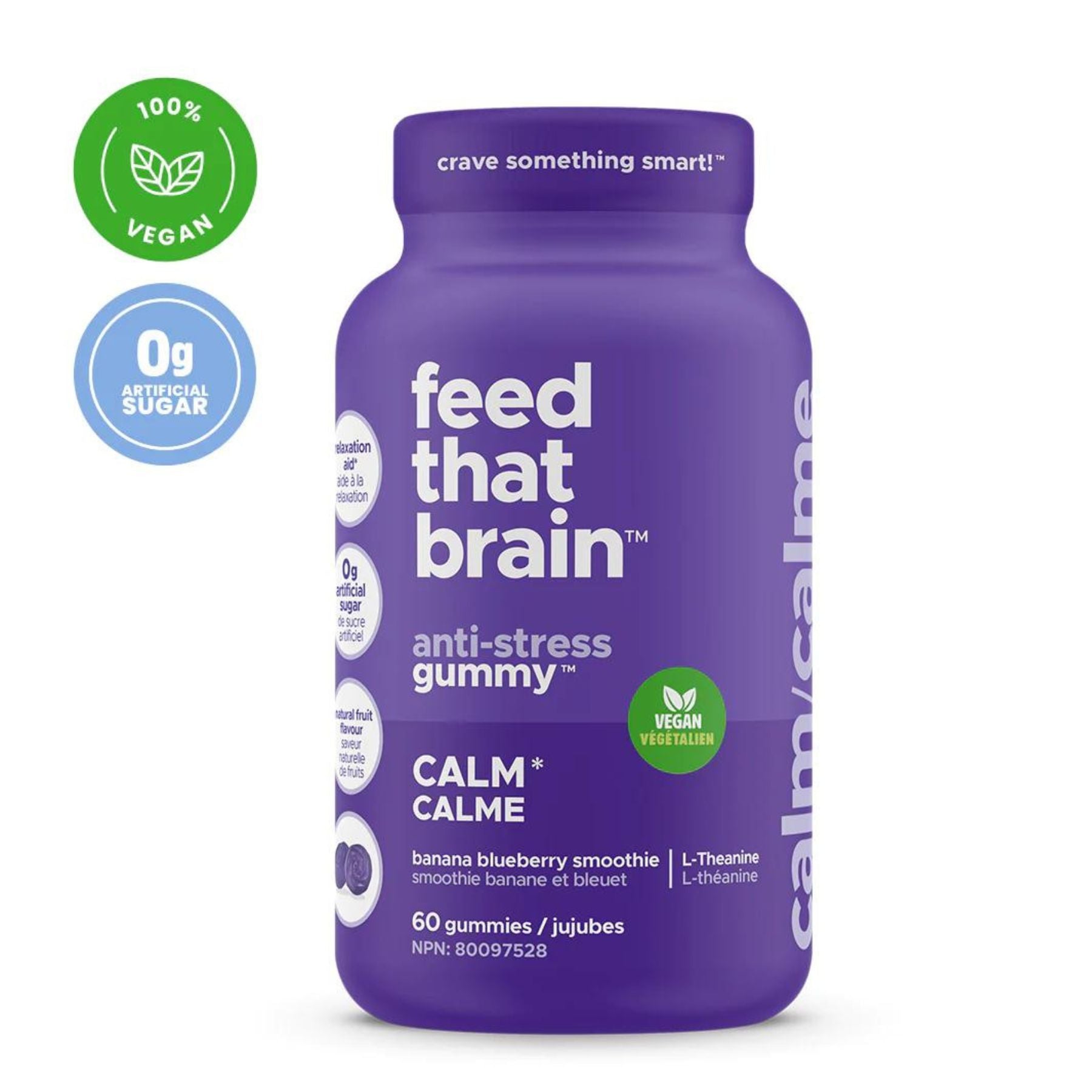 Feed that Brain Calm Vegan Gummy 60s