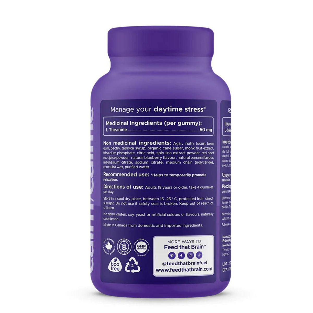 Feed that Brain Calm Vegan Gummy 60s