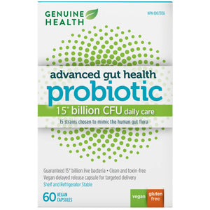 Genuine Health Advanced Gut Health Probiotic 15 Billion CFU 60s