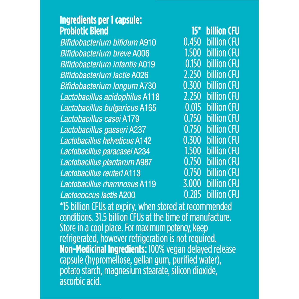 Genuine Health Advanced Gut Health Probiotic 15 Billion CFU 60s