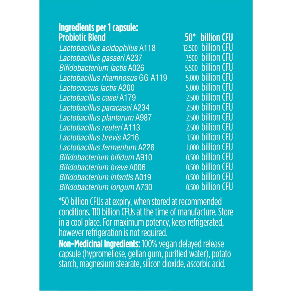 Genuine Health Advanced Gut Health Probiotic Women's Daily 50 Billion CFU 30s