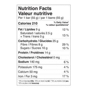 Dark Chocolate Almond Protein Bar nutrition information. 