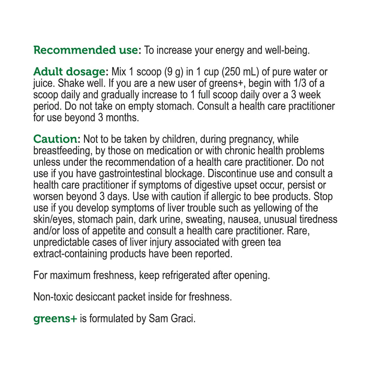 Genuine Health Greens+ Original - Mixed Berry 450g