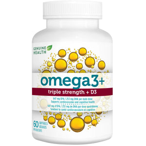 Genuine Health Triple Strength Omega3+ D3 60s