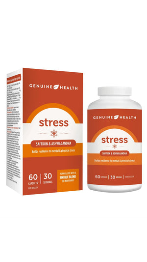 Genuine Health Saffron Stress with Ashwagandha 60s