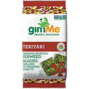 gimMe Organic Roasted Seaweed Snacks - Teriyaki 10g