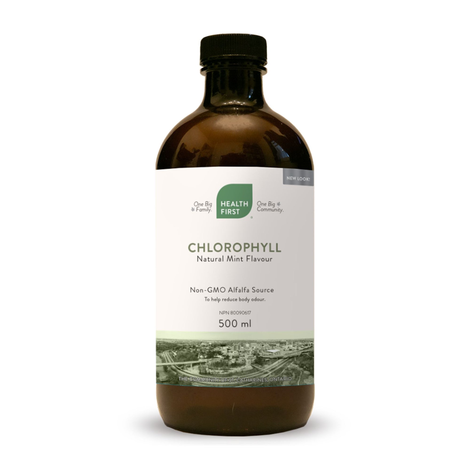 Health First Liquid Chlorophyll Natural Mint Flavour 500ml - a supplement commonly used as an internal deodorant