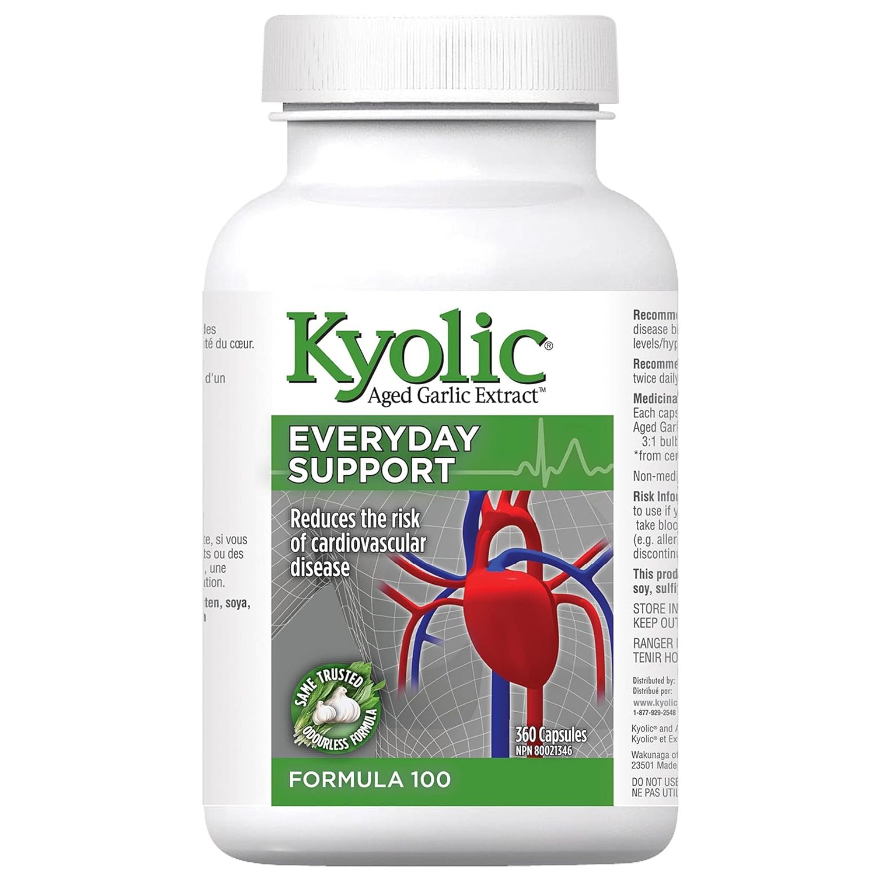 Kyolic Formula 100 - Everyday Support 360s