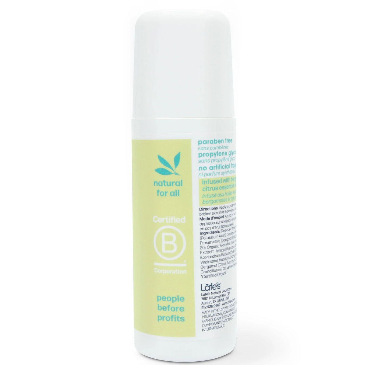 Lafe's Active Roll-On Deodorant 71g