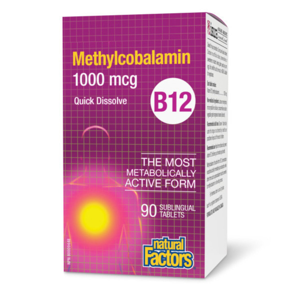 Natural Factors Vitamin B12 1000mcg 90s