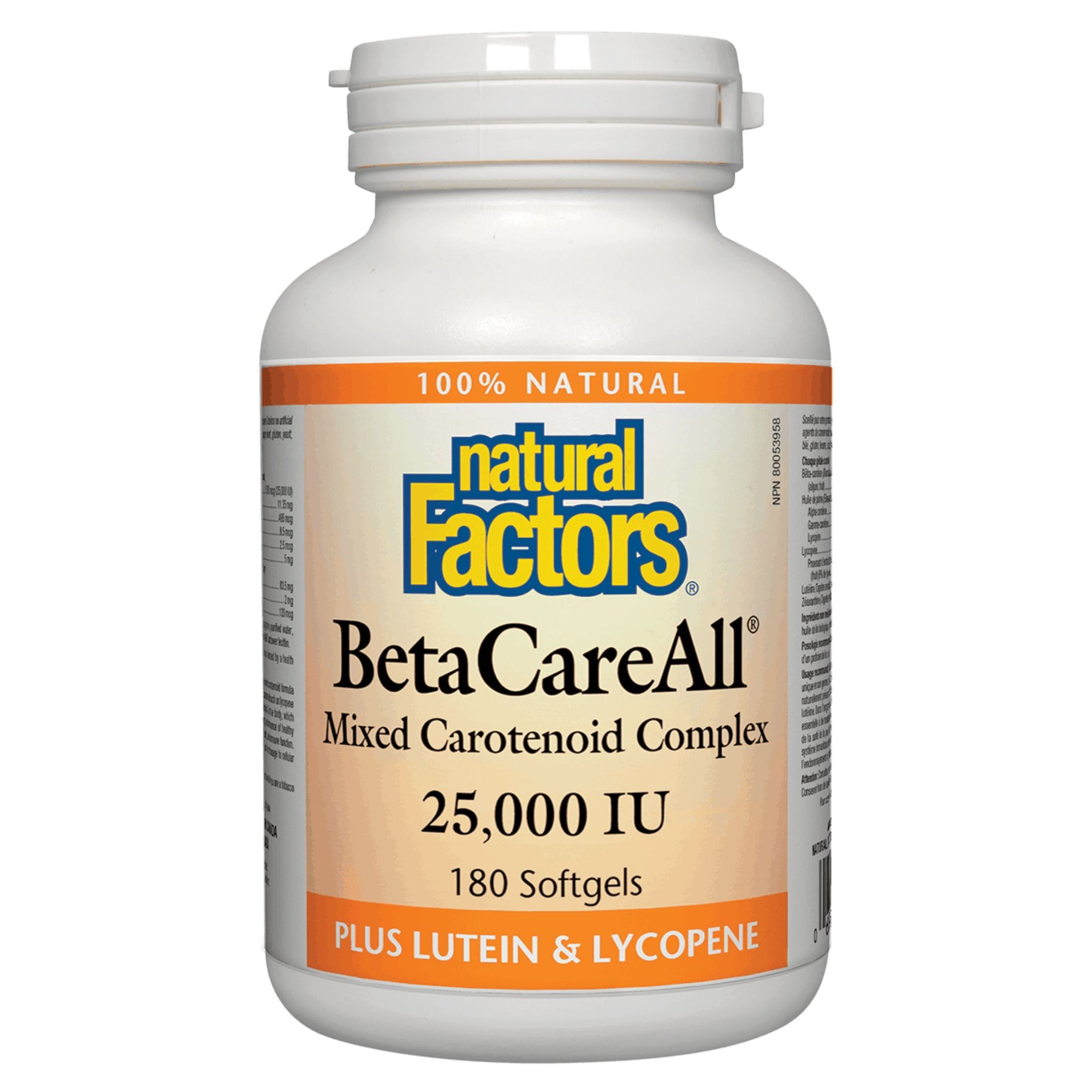 Natural Factors BetaCareAll 25,000 IU 180s