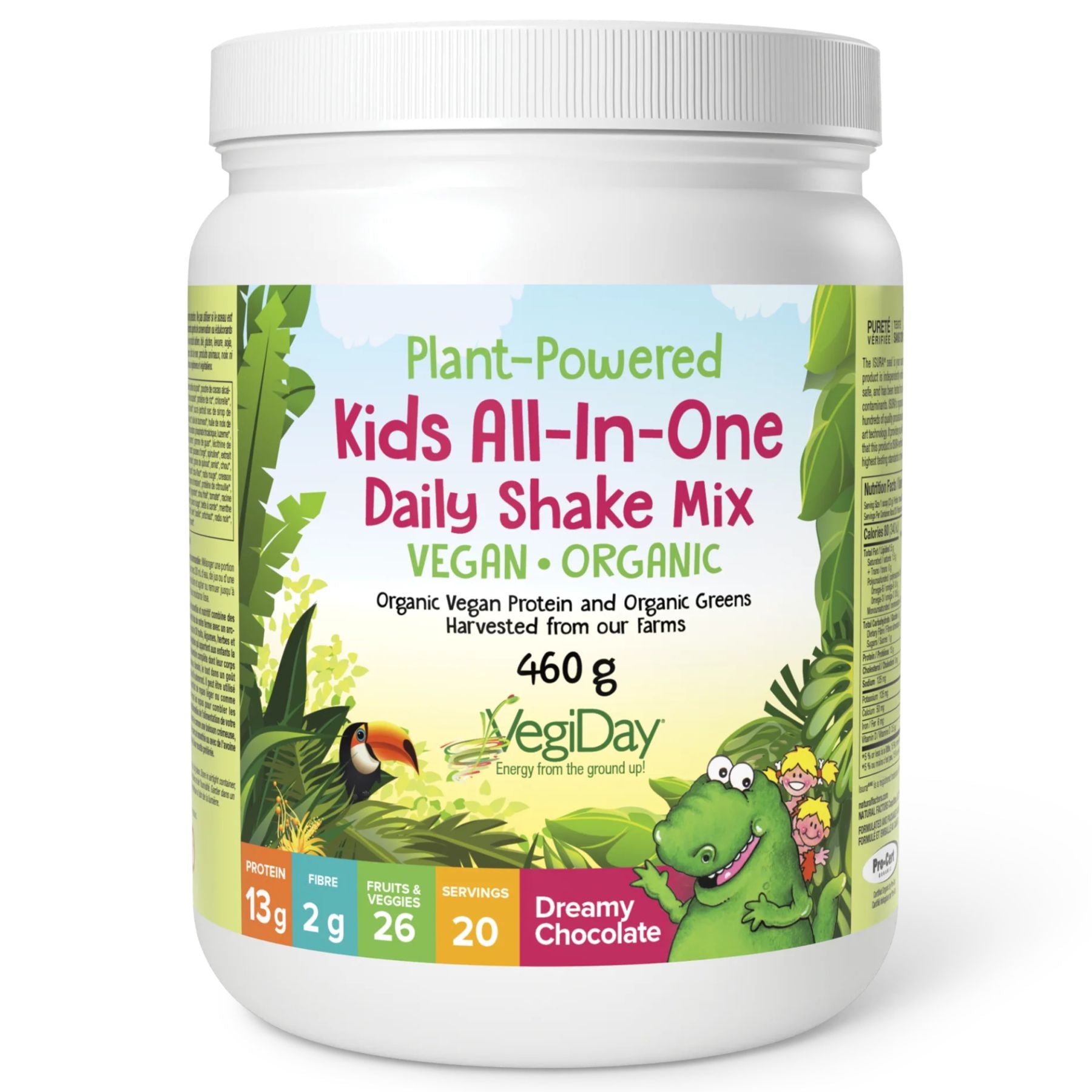 VegiDay Kids All-In-One Daily Shake Mix - Chocolate 460g