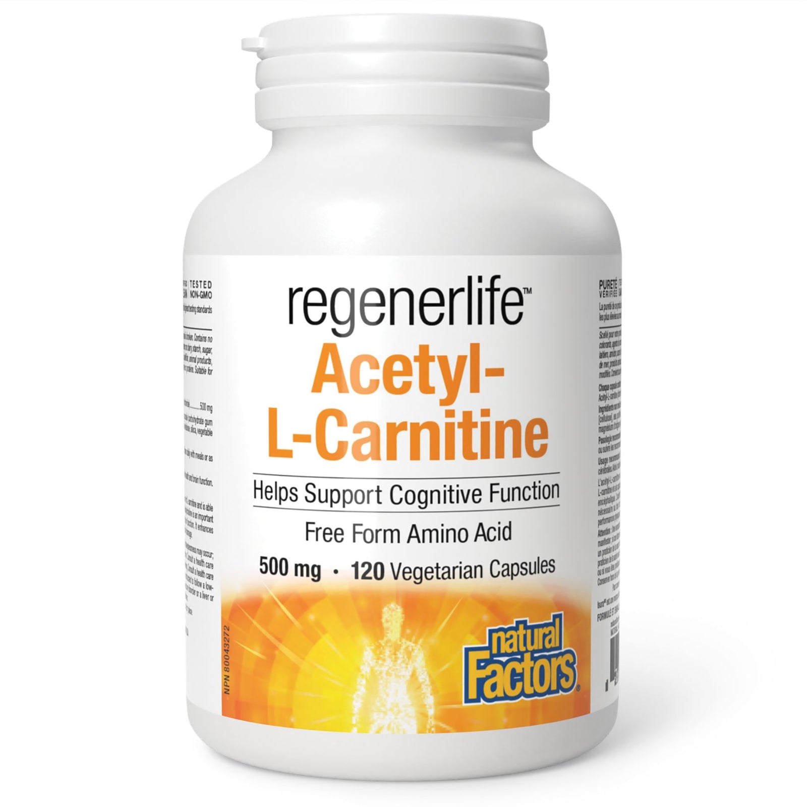 Natural Factors Regenerlife Acetyl-L-Carnitine 120s