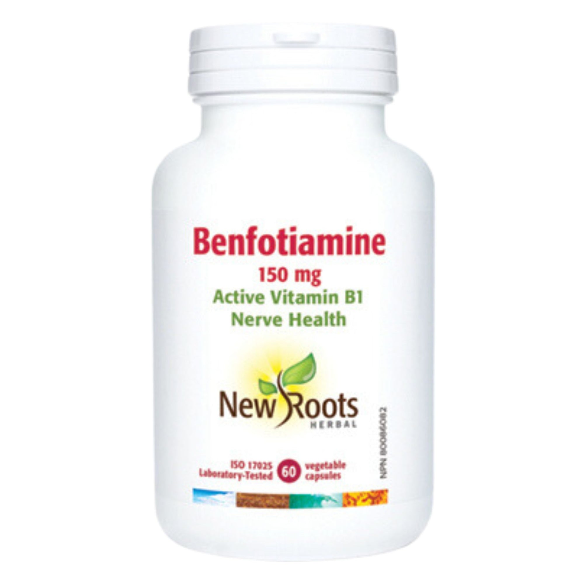 New Roots Befotiamine 150mg - Active Vitamin B1 - Nerve Health - 60 vegetable capsules