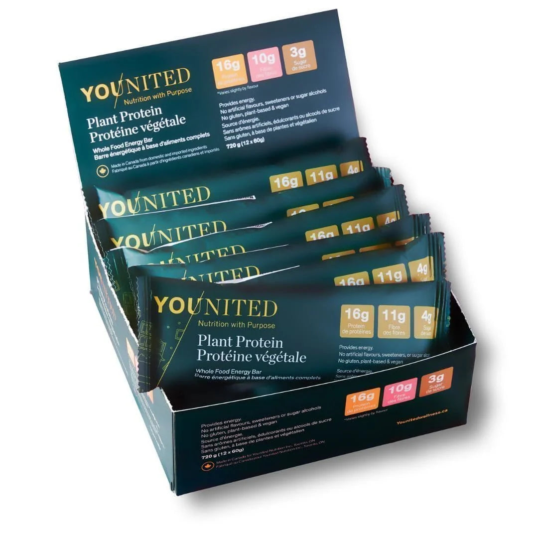 Younited Plant Protein Energy Bar - Chocolate Case (12 x 60g)