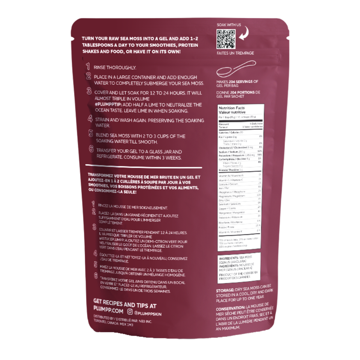 plumpp Purple Irish Sea Moss 40g