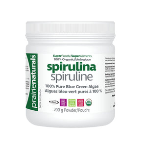 Prairie Naturals Spirulina Powder - 200g: A high-quality and nutrient-rich spirulina powder, packed with essential nutrients.
