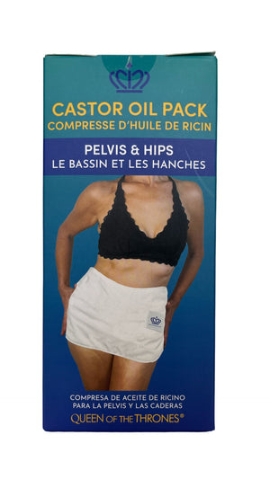 Queen of the Thrones Castor Oil Pack - Pelvis & Hips