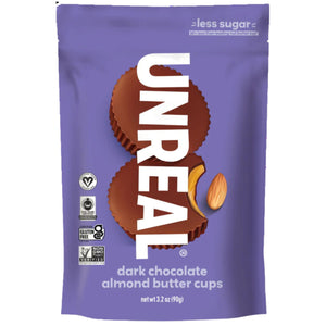 Unreal Dark Chocolate Almond Butter Cups 90g