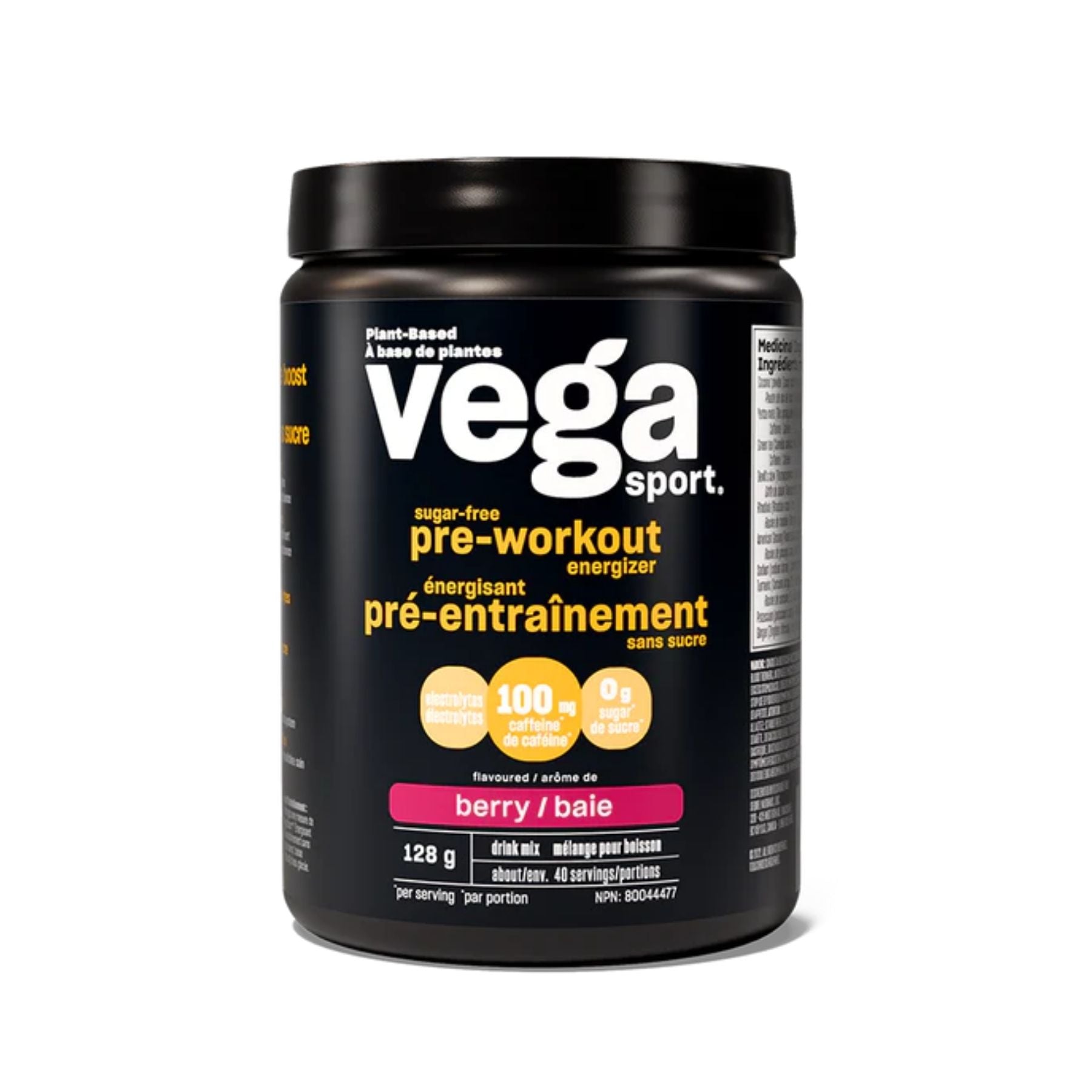 Vega Sport® Sugar-Free Pre-Workout Energizer Acai Berry 128g