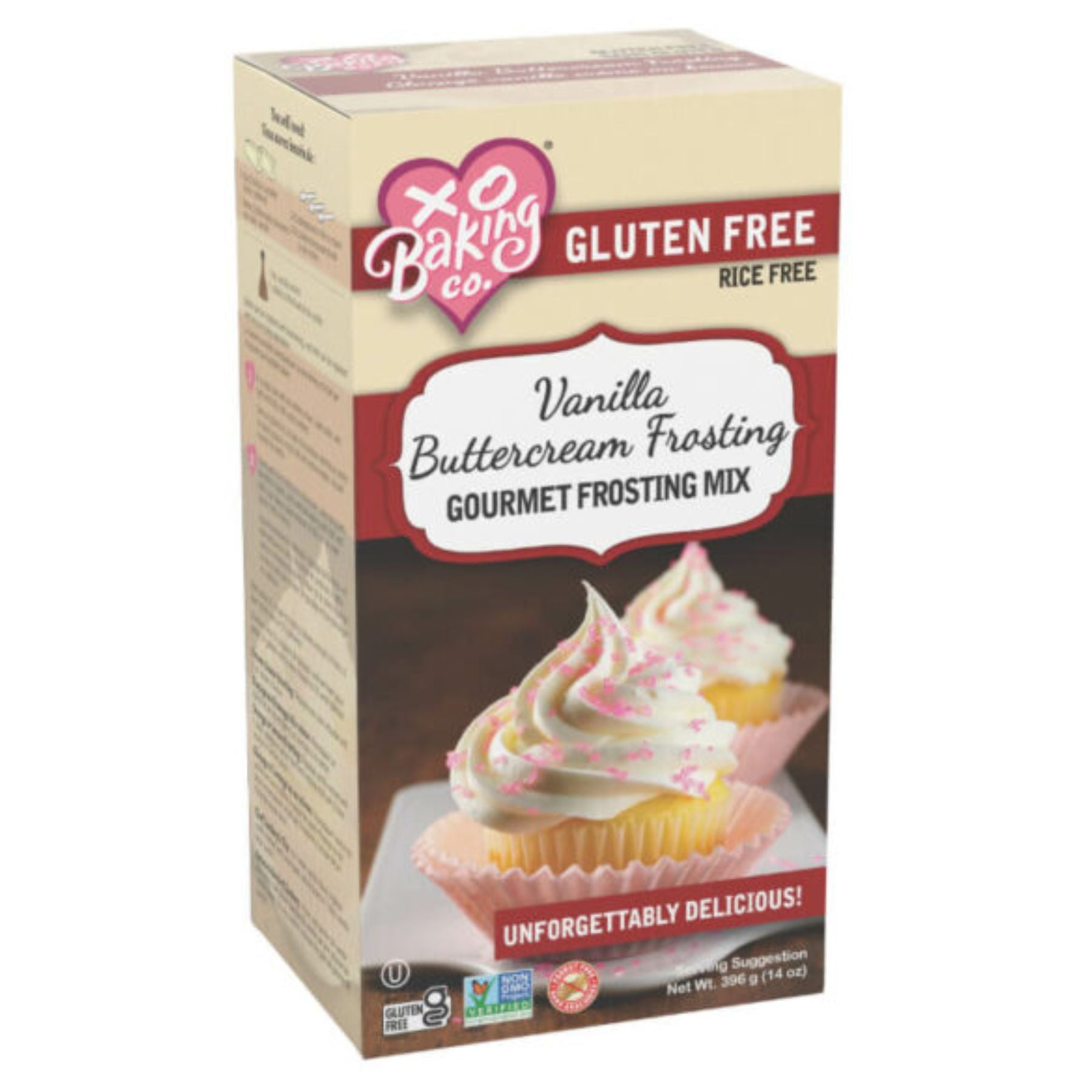 XO Baking Co. Vanilla Buttercream Frosting Mix 396g