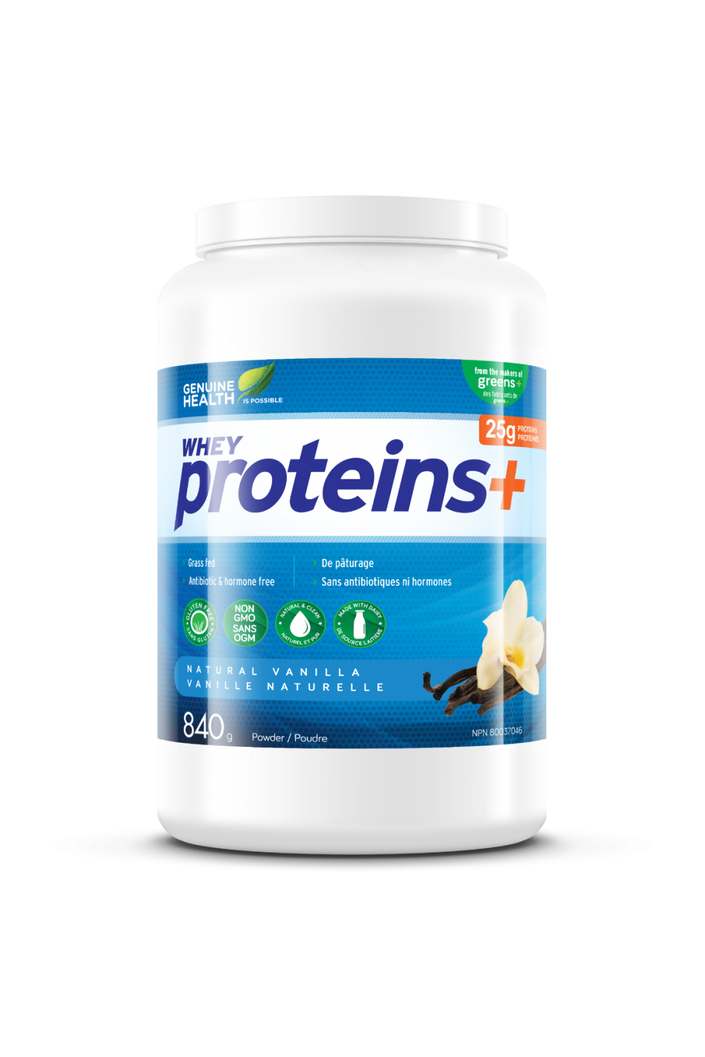 Genuine Health Whey Protein Isolate+ Vanilla 840g