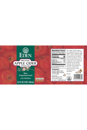 Eden Organic Apple Cider Vinegar 946ml