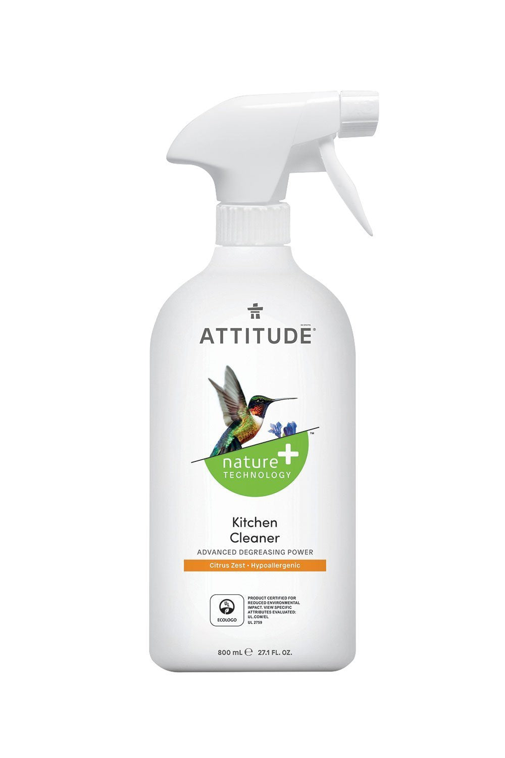 Attitude Nature+ Kitchen Cleaner - Citrus Zest 800ml