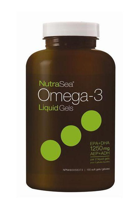 NutraSea Omega-3 Liquid Gels 1250 mg Fresh Mint Flavour 150s