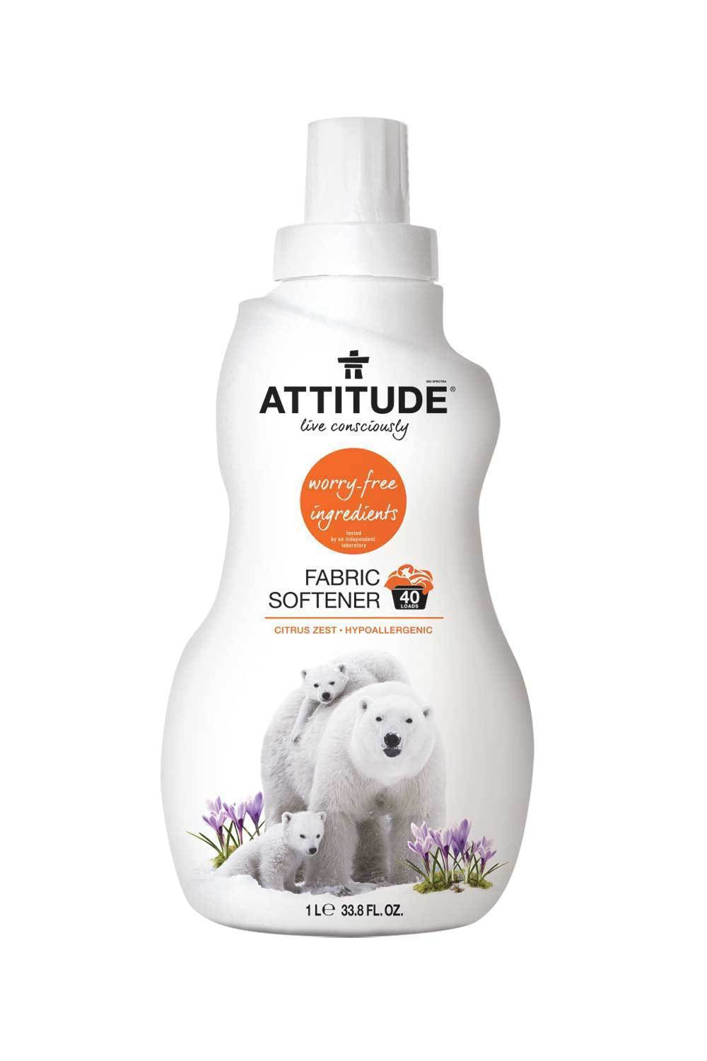 Attitude Nature+ Natural Fabric Softener - Citrus Zest 1L
