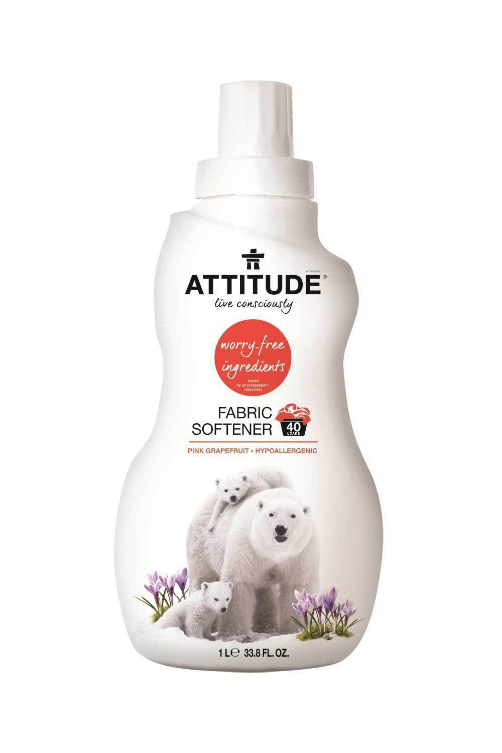 Attitude Nature+ Natural Fabric Softener - Pink Grapefruit 1L