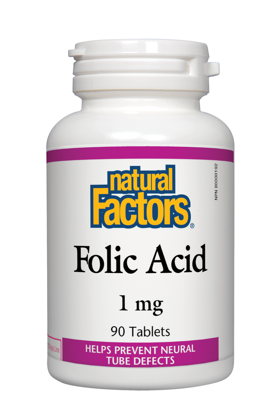 Natural Factors Folic Acid 90s