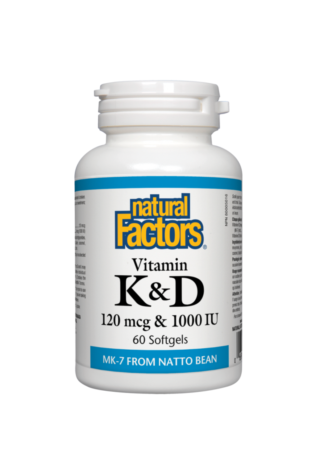 Natural Factors Vitamin K & D 60s