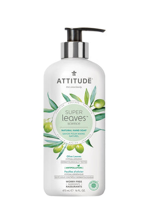 Attitude Super Leaves Liquid Hand Soap Olive Leaves 473ml
