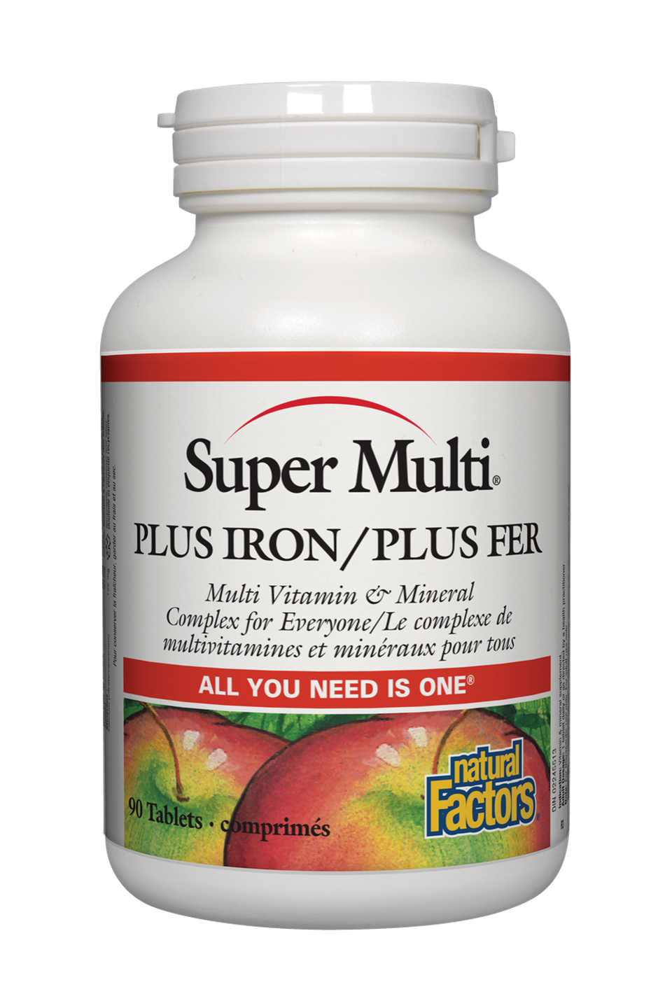 Natural Factors Super Multi Plus Iron 90s