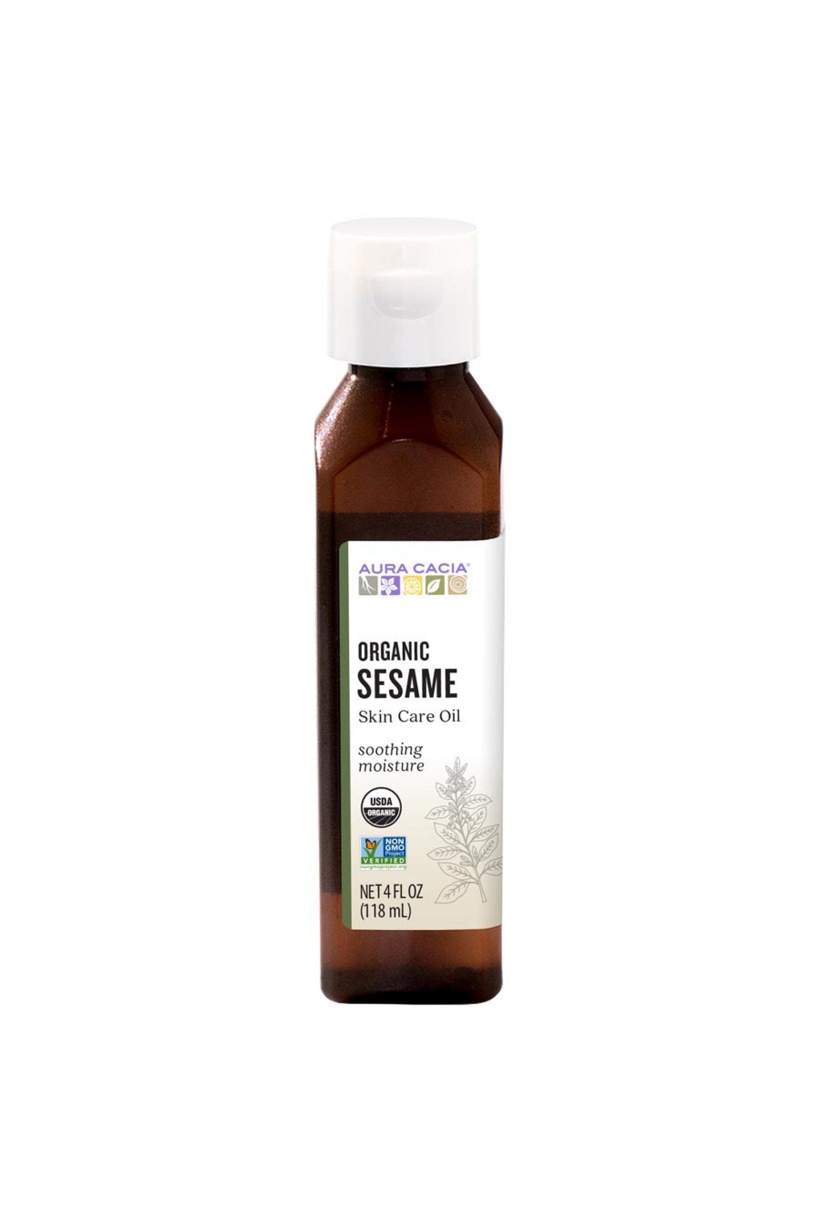 Aura Cacia Organic Sesame Oil 118ml