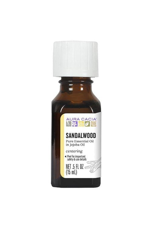 Aura Cacia Sandalwood in Jojoba Oil 15ml