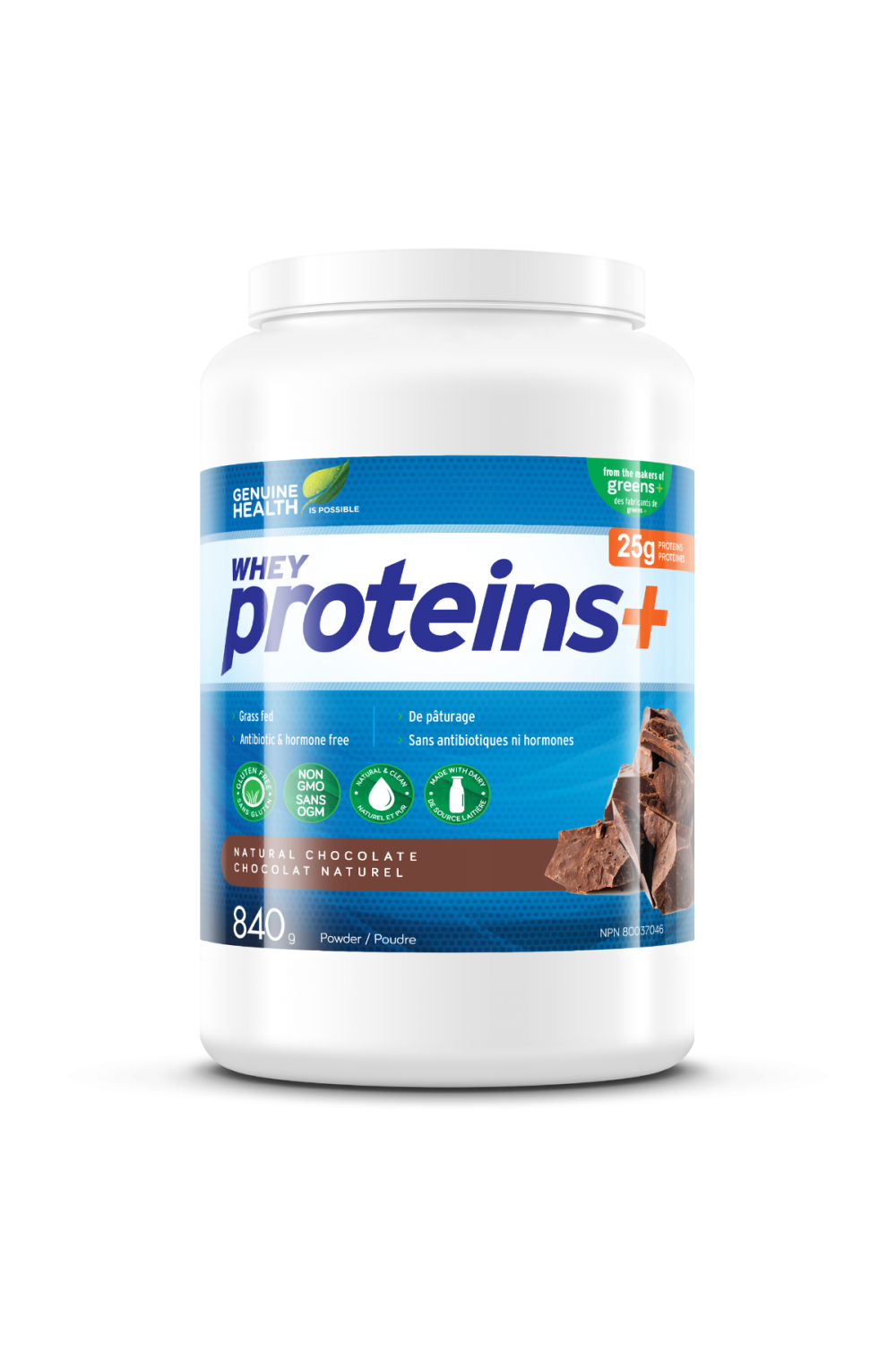 Genuine Health Whey Protein Isolate+ Chocolate 840g