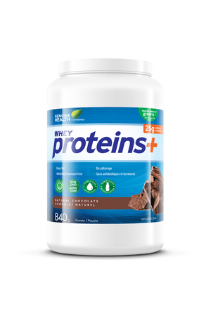 Genuine Health Whey Proteins+ Chocolate Flavour 840g