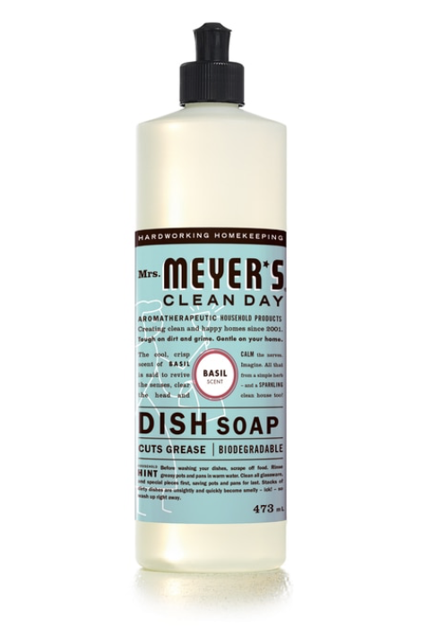 Mrs Meyer's Clean Day Dish Soap Basil 473ml