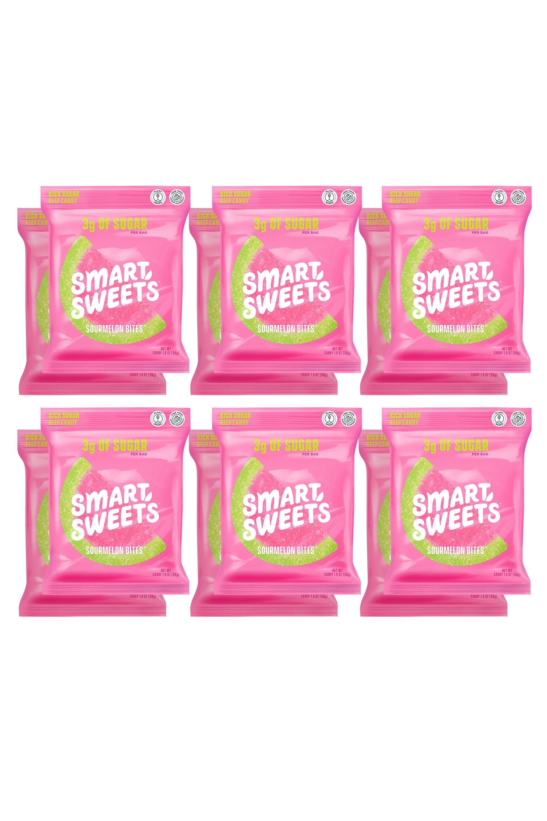 Smart Sweets Sourmelon Bites 50g (Case of 12)