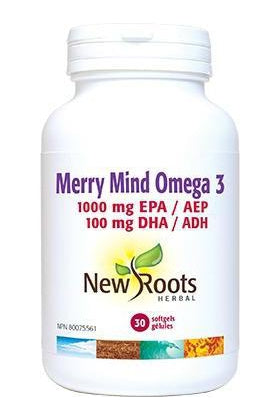 New Roots Merry Mind Omega 3 30s